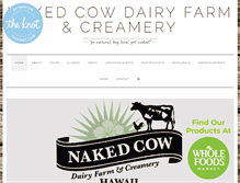 Tablet Screenshot of nakedcowdairyhawaii.com